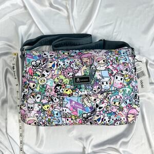 Tokidoki Spring Dreams Messenger Laptop Bag Purse Latte Pixie Tiger Rare NWT